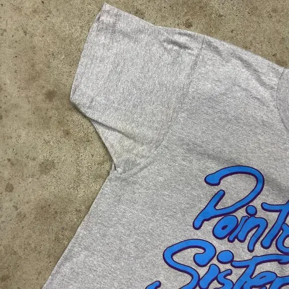 Vintage Pointer Sisters 1986 Tour Gray TShirt Band Tee Music USA Made 80s Single - Picture 7 of 13